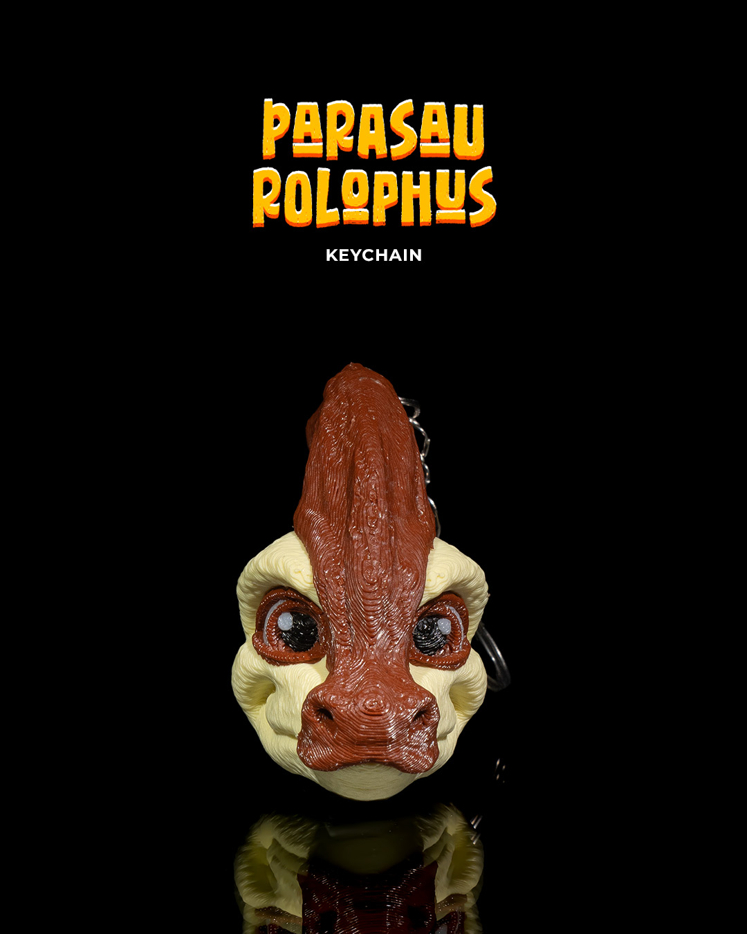 Articulated Parasaurolophus Keychain